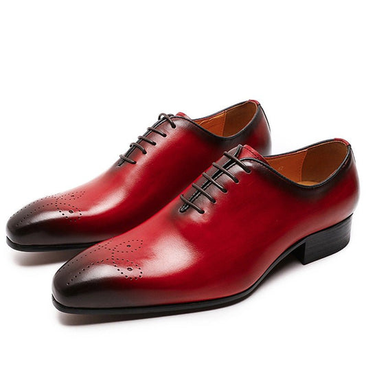 Dropshipping Oxford Shoes Men's Leather New Men's Shoes Cowhide Handmade Business Suits Classic Men's Shoes