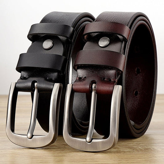 First Layer Cow Leather Belt Men - PrimeMalePrimeMalePrimeMale