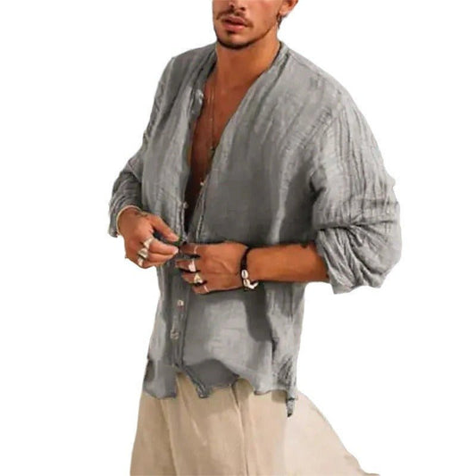 Half Sleeve Shirt Men's Clothing Handsome Trendy Casual - PrimeMalePrimeMalePrimeMale