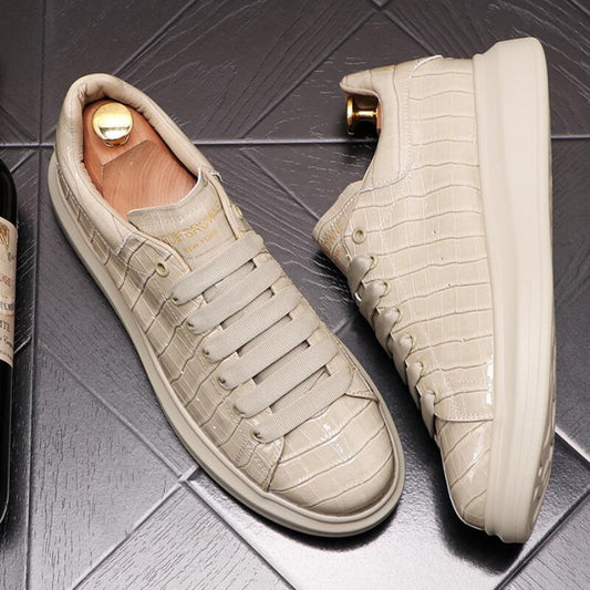 Platform Shoes Men's New Fashion Casual Shoes Thick Soled Inner Increased Men's Shoes - PrimeMalePrimeMalePrimeMale