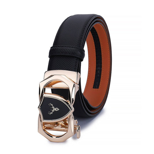 Real Leather Belt For Men's Business And Leisure - PrimeMalePrimeMalePrimeMale